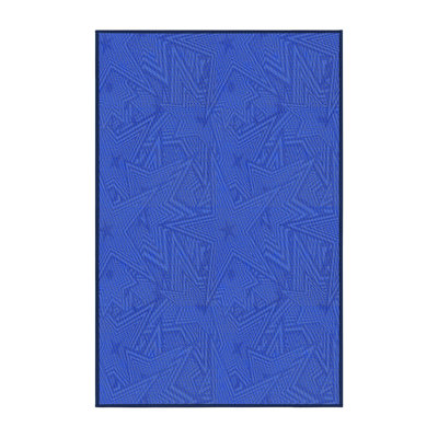 Tapis de zone bleue à motifs