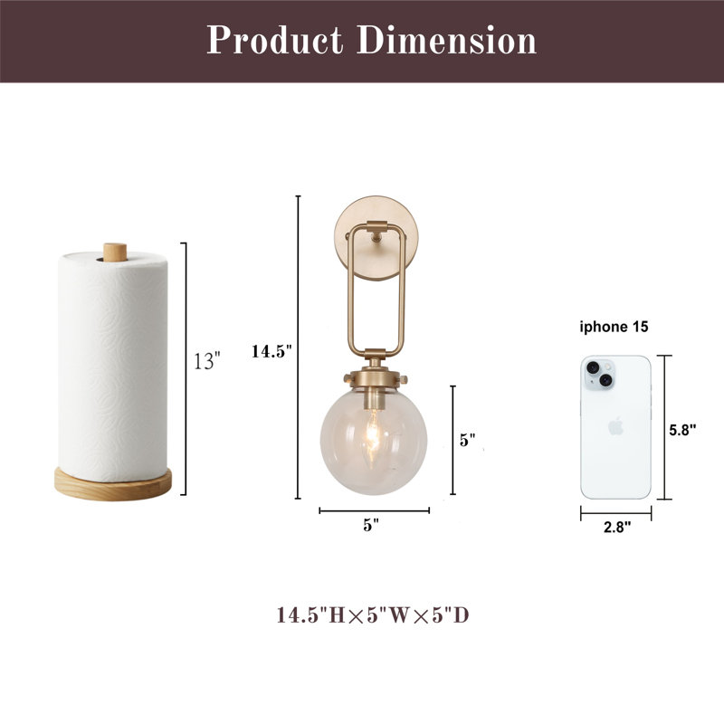 Alec Dimmable Wall Sconce Long Armed Fixture, Bronze