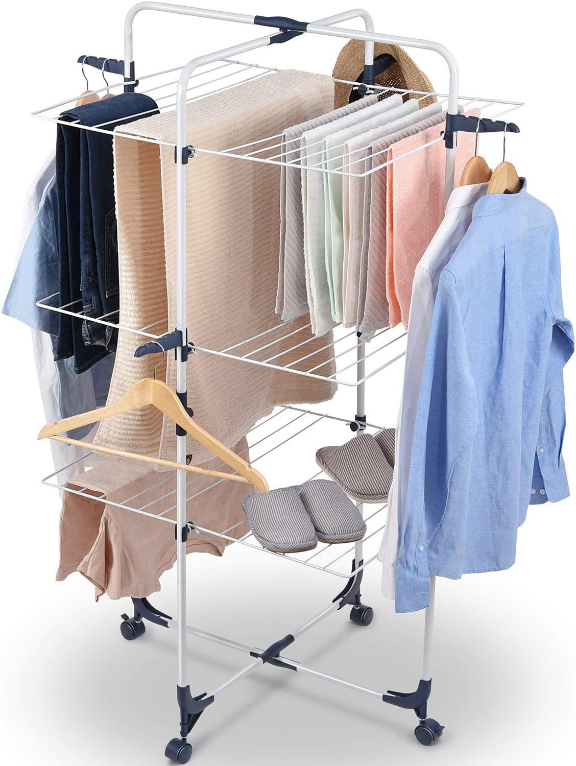 Rebrilliant Metal Folding Clothes Drying Rack,Laundry Drying Rack & Reviews | Wayfair