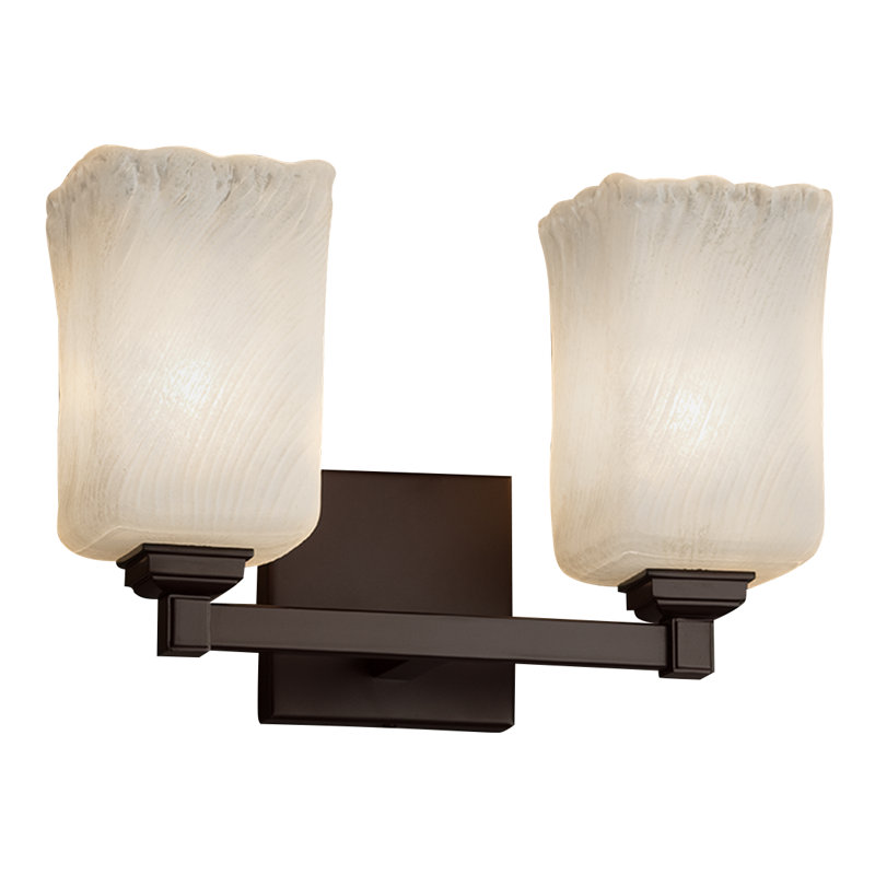 Leroux 2 - Light Dimmable Vanity Light, Polished Chrome, Whitewash