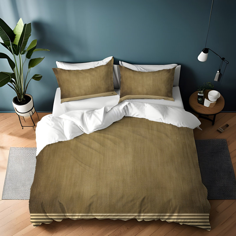 Polyester Abstract Duvet Cover, King Duvet Cover + 2 King Shams