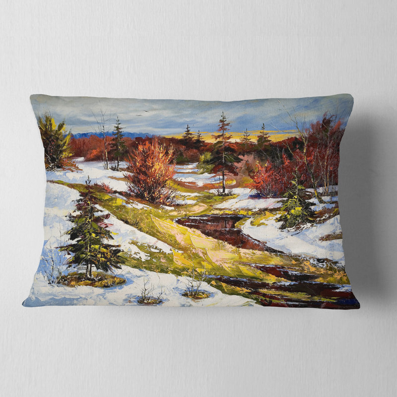 Landscape Throw Pillow, Rectangular, 12" x 20"