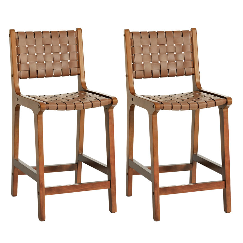 Tabouret de comptoir 24 po Dolora, 2, Noyer/brun