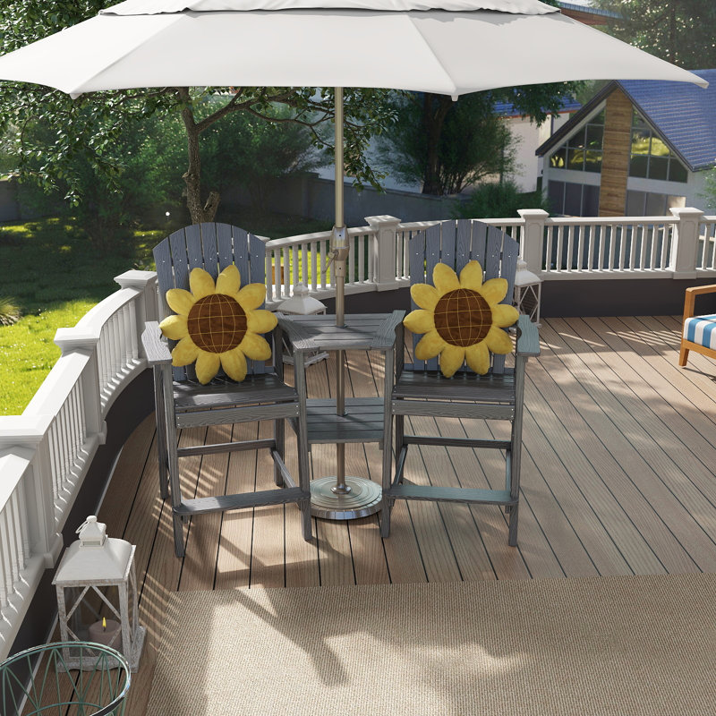 Tall Adirondack Chairs Set Of 2, Blue, Grey