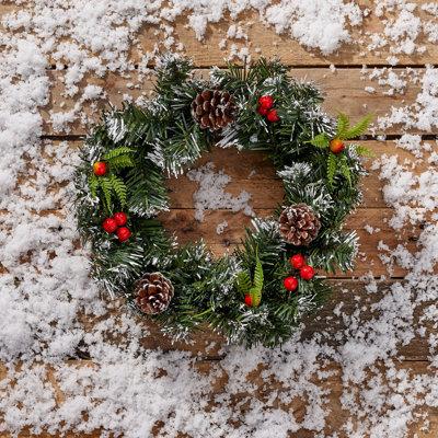 Faux Pinecone Pinecones 32cm Wreath