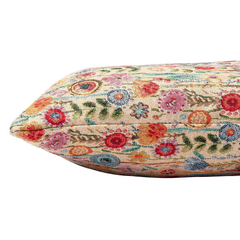 Floral Cushion, Feather filled, 58x38cm
