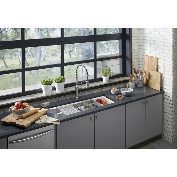 K-23652-NA Prolific 44" L x 18-1/4" W x 10" Undermount Single Bowl Kitchen Sink with Accessories