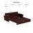 3-In-1 Faux Leather Convertible Sleeper Sofa-1448805087