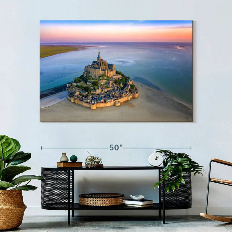 Mont Saint-Michel, France, Normandie, H 34 po x l 51 po