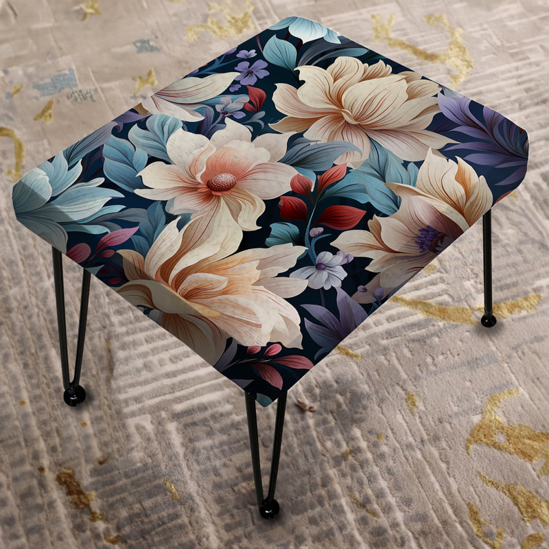 Lehar - Repose-pieds rectangulaire botanique