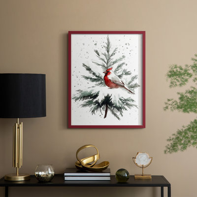 «Christmas Holiday Art» CDXXX, reproduction d'art encadrée - bois massif