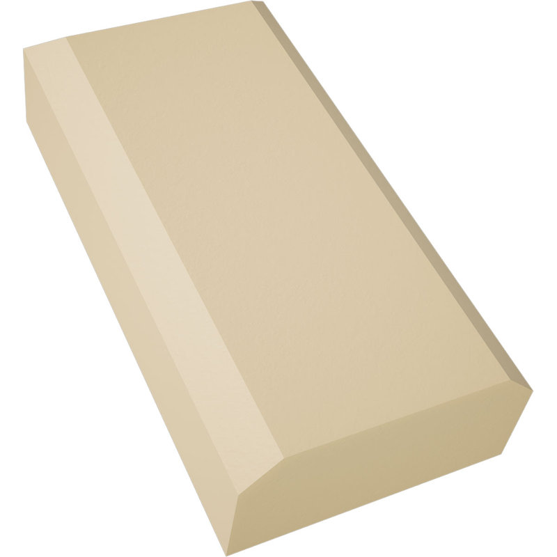 Foster Plinth Block with Beveled Edge, 4" H x 2" W x 1" D
