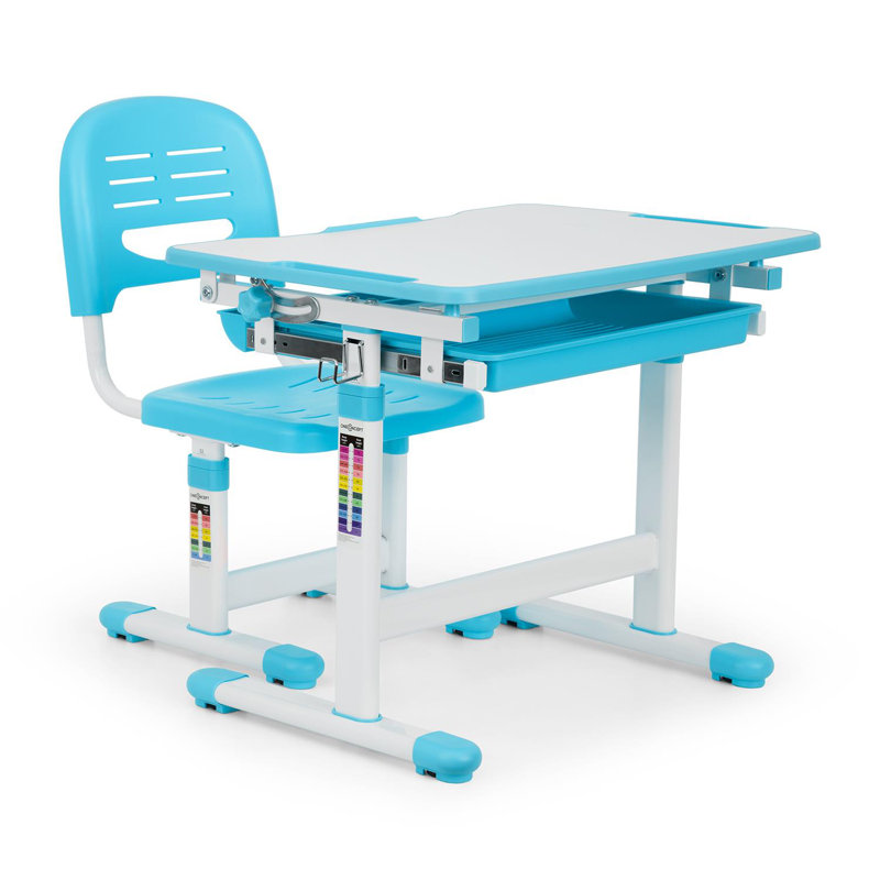 66cm Writing Desk Chair Set, Blue