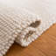 Tapis ivoire fait à la main de couleur unie Sitte-264802203
