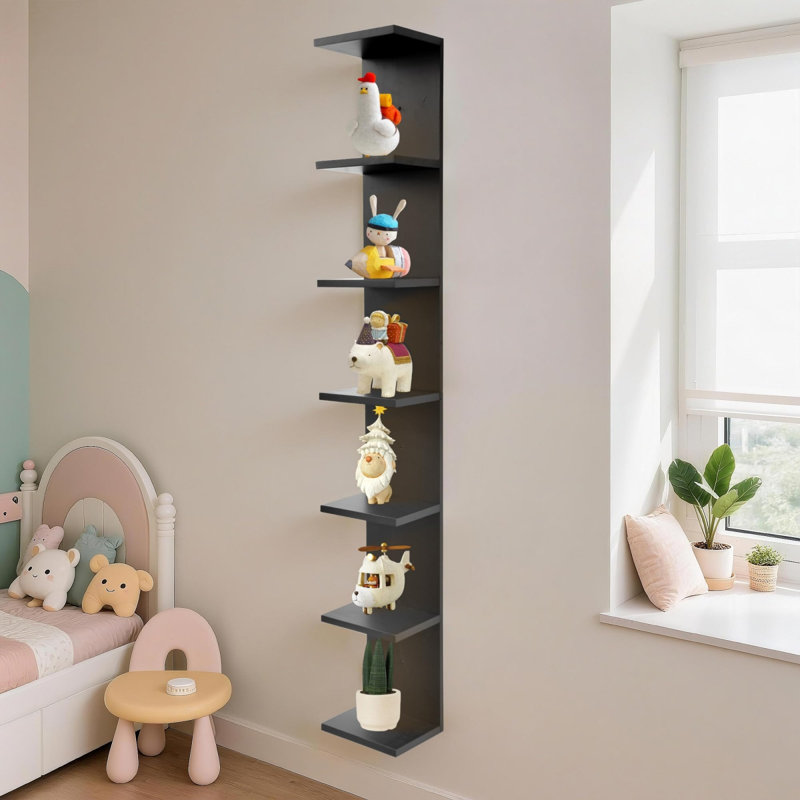 Wood Wall Organizer, Black
