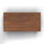 Table basse, 48 pouces, aucun assemblage requis, denim bleu et finition whisky-1134247220-1134247231