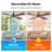 48 In. 4 Solidwood Walnut Blades Dc Motor Indoor Standard Ceiling Fan With Remote Downrod-430061719-430061715-434971815