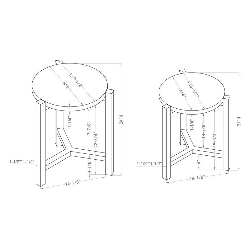 Ahto Nesting Tables