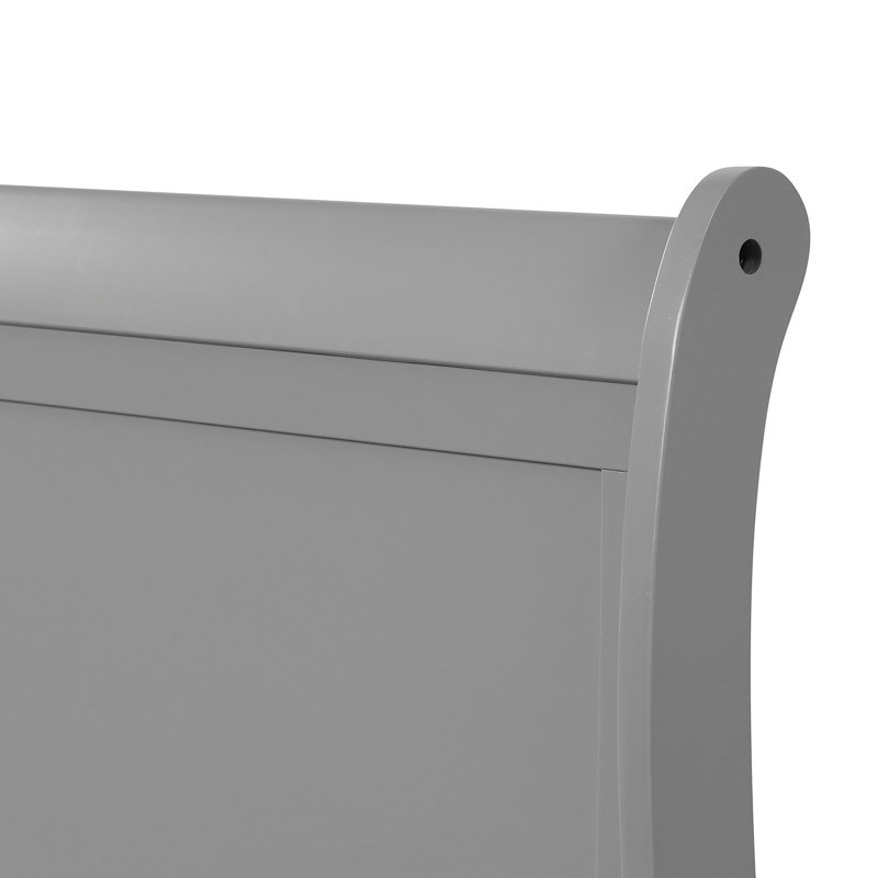 Lit-bateau Emelinda, Gris, Lit simple