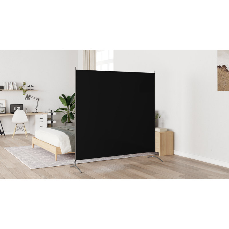 Abdisalan 1-Panel Room Divider 175x180 cm, Black