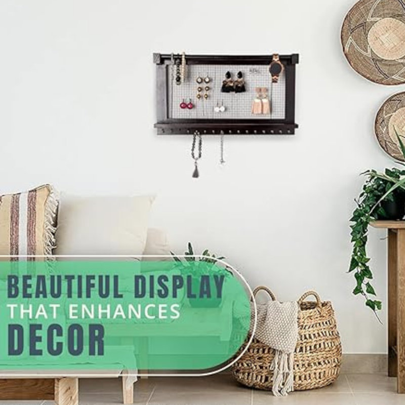 Erwine Metal Wall Mounted Jewelry Box +