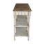 Console 63 x 19,5 x 35,5 po à trois niveaux en bois