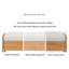 Repose-pieds avec rangement en rotin scandinave