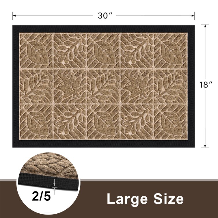 Red Barrel Studio® Outdoor Floor Mat, Rubber, 24x36 Outside