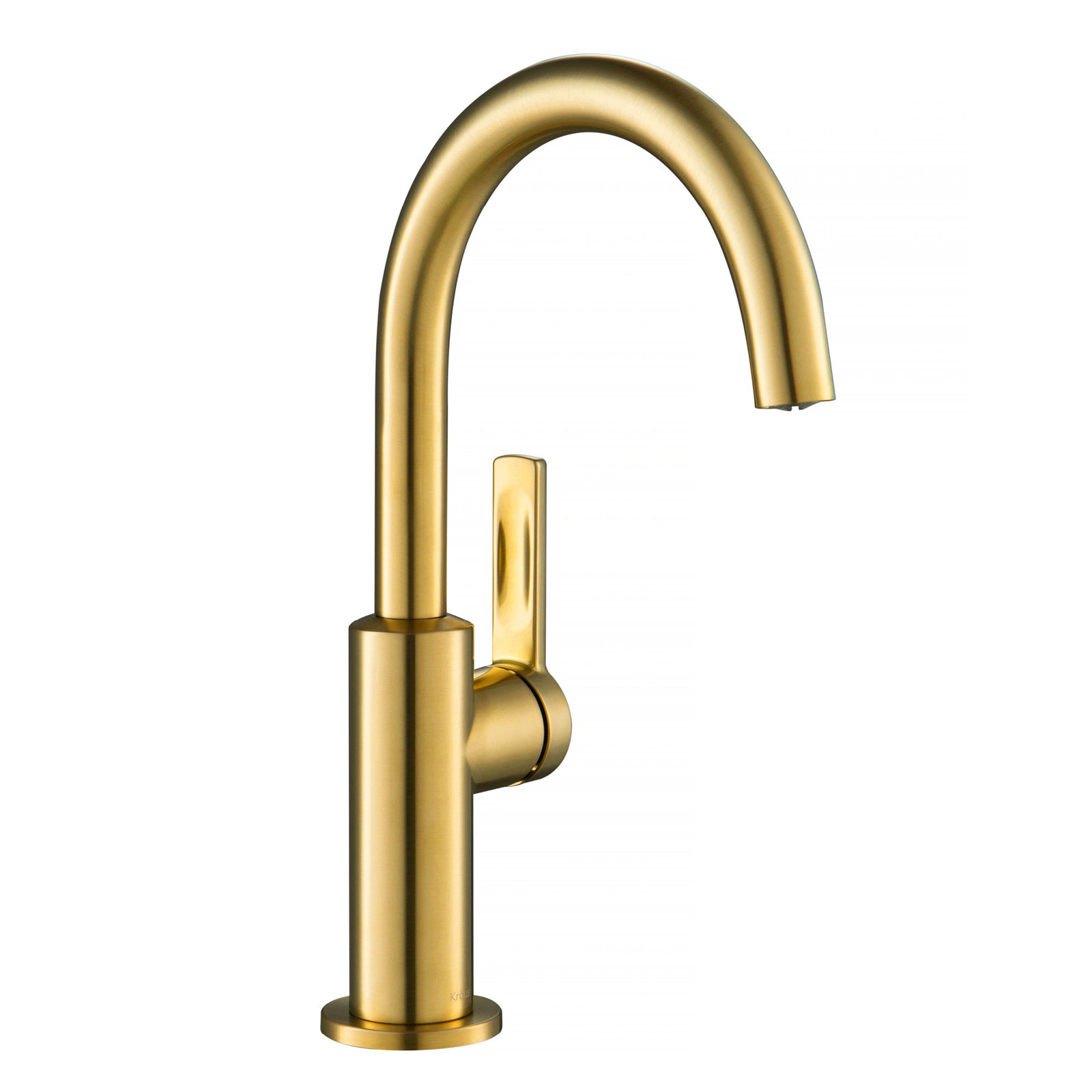 Oletto Single Handle Kitchen Bar Faucet, Brushed Brass