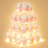 4 Tier Cupcake Stand With LED String Light, Acrylic Cupcake Display Stand