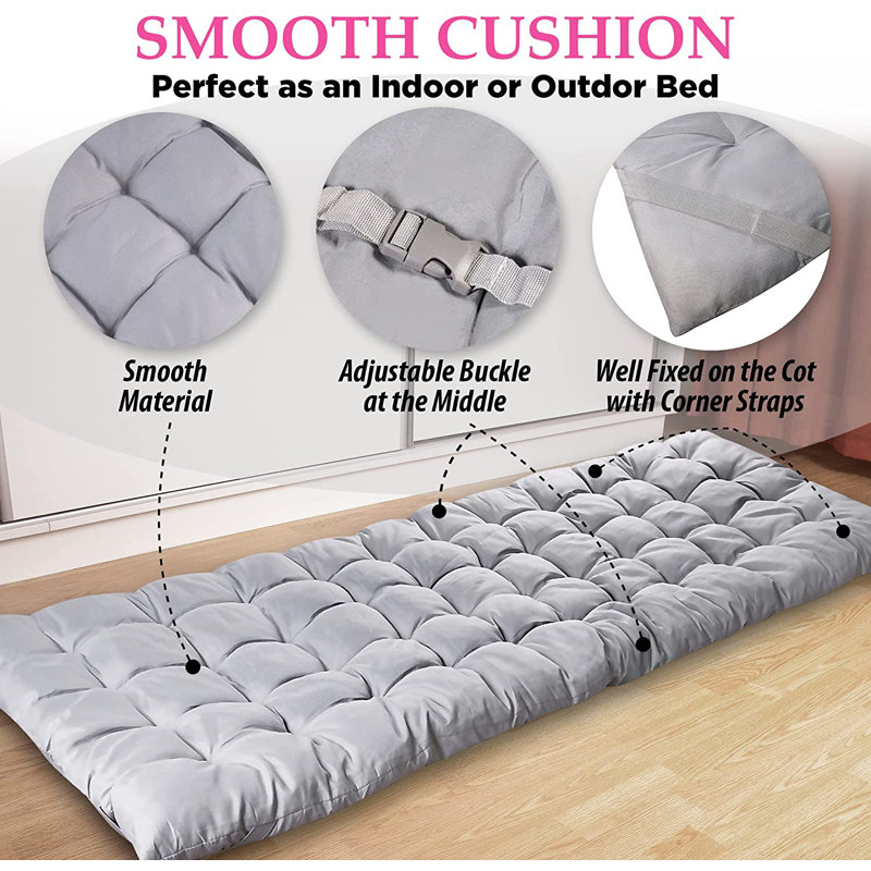 Surmatelas en coton pour l'extérieur