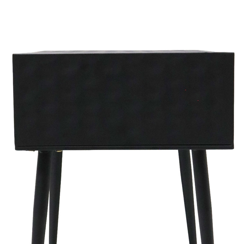 Loar 45cm W Metal Bedside Table
