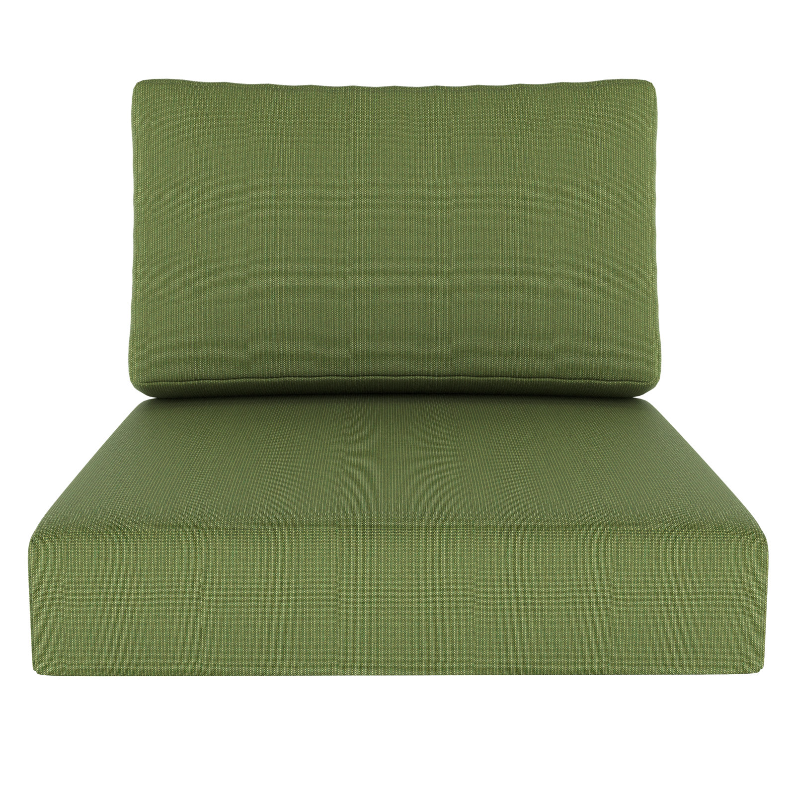 Amala Outdoor Sunbrella® Seat/Back Cushion, Sunbrella® Spectrum Cilantro Plainweave, 28.5" W x 28.5" D