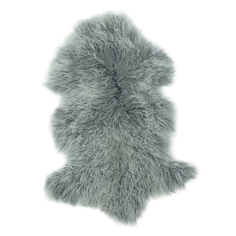 Sheepskin Area Rug in Ash Gray