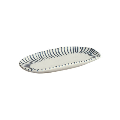 Petit plateau ovale peu profond 9,06 x 4,33 "Elemento