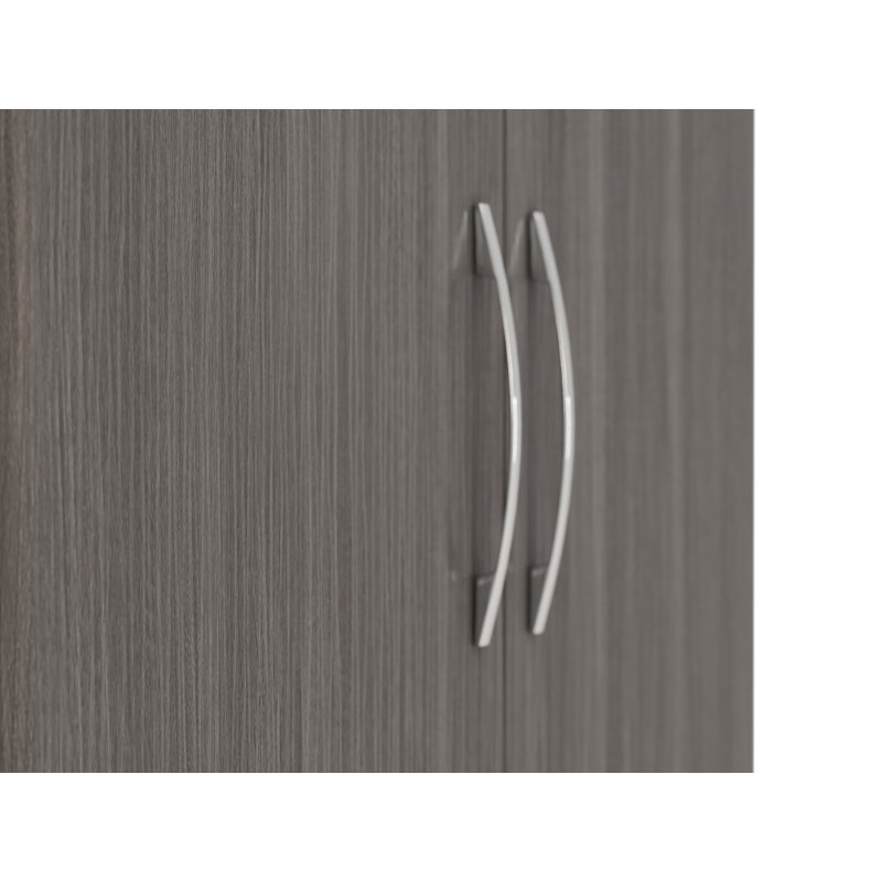 Kosie 1 Drawer Wardrobe, Black Wood Grain
