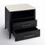 Mayfair 2 Drawer Wood and Marble Nightstand-450405338