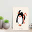 Sweet Holiday Penguin Elegant Playful Whimsical Bird Penguin Winter Wall Art Print 1 Piece Wrapped Canvas Wall Art-1146554618