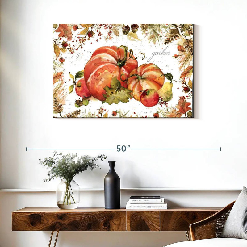 Yarlin Watercolor Fall Days, H 24 po x l 36 po