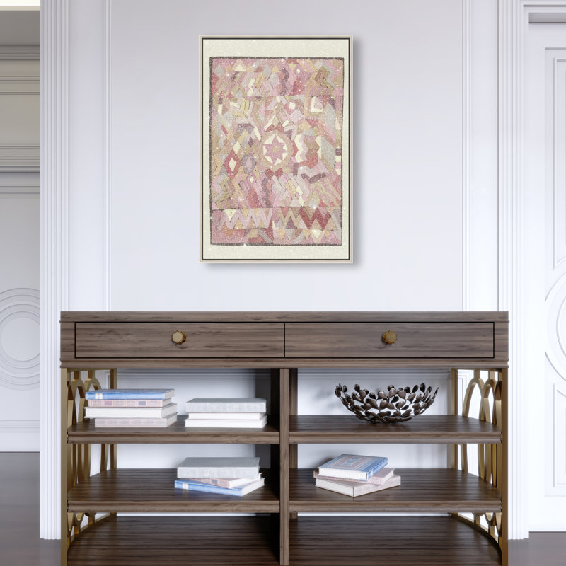 Tapestry Boehme Print by Oliver Gal, 25"H x 17"W, Silver Floater Frame