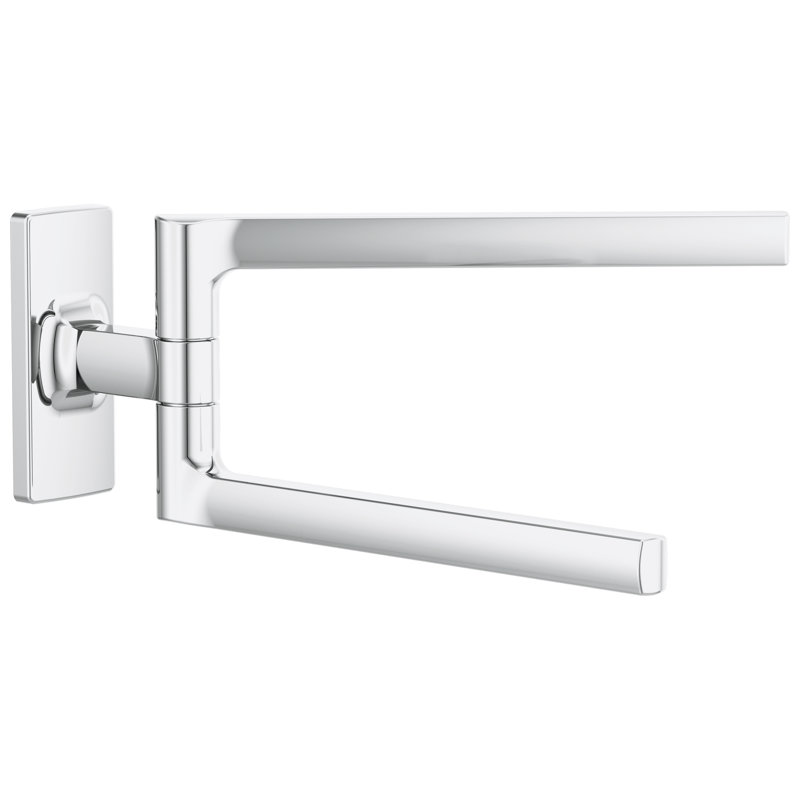 Kintsu® 2 Double Wall Mounted Towel Bar, Chrome