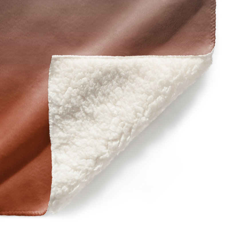 Jeté Sienna, l 68 po x L 80 po, Rouille / gris