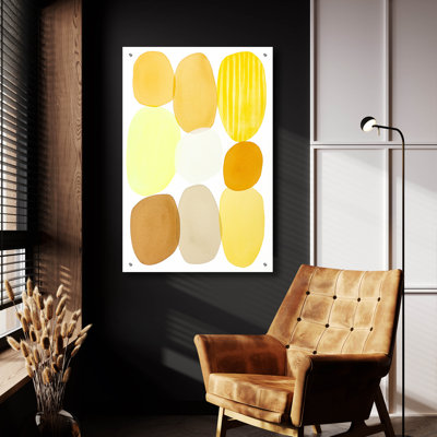 «Golden Sun Shimmers» par Simone Christen, art mural en verre acrylique