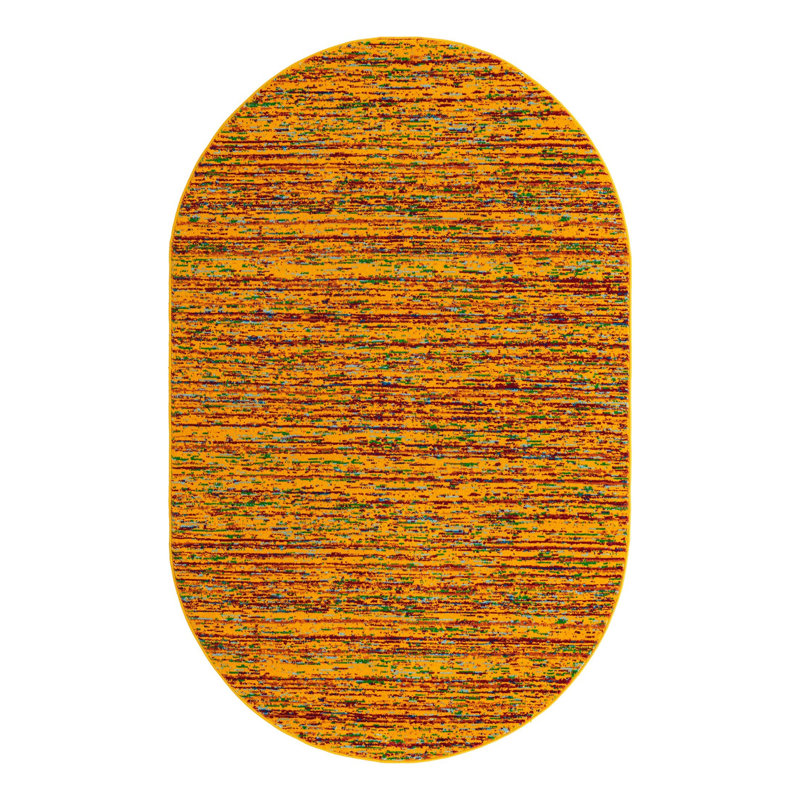 Erables Abstract Indoor Rug, Oval 5'3" x 8'