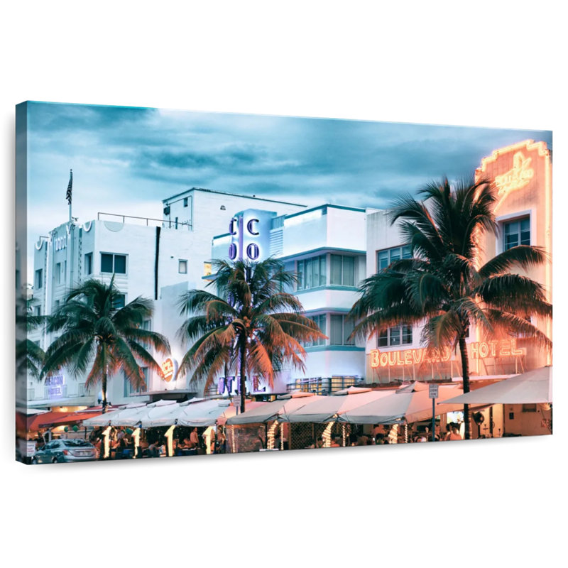 Sirci Ocean Drive coloré, H 20 po x l 30 po