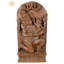 Décoration murale en bois sculpté à la main Shiva et Karttikeya, haut temple indien du sud de 24 po pour la méditation et l'autel spirituel