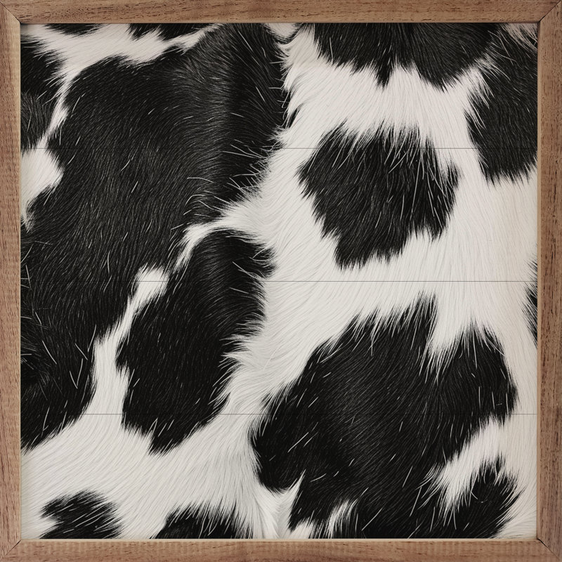 Petits pois en peau de vache laitière, H 12 po x l 12 po