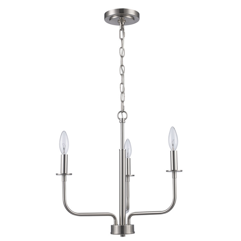 Popem - Light Candle Style Pendant, Brushed Nickel, 78" H x 18" W x 18" D, 3
