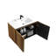 Armoire murale pliante Golden Oak YTCW061S-075NO9-W - Installation brevetée en 1 minute, peu encombrante et facile à assembler, style moderne