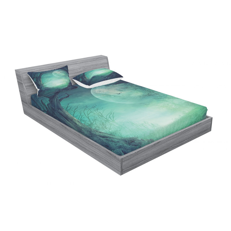 Microfiber Sheet Set, Queen Sheet Set with Fitted Sheet